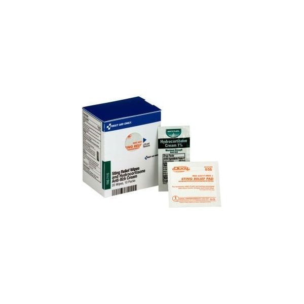 Acme United First Aid Only FAE-7115-001 SmartCompliance Refill 20 Sting Relief Wipes & 10 Hydrocortisone Packets FAE-7115-001 - main